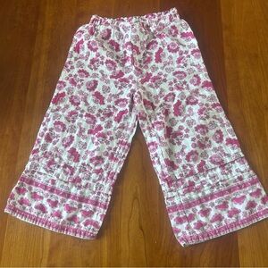 Haute Hippie Indian block print cotton pants kids 4T